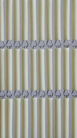 Vliegengordijn Hulzen Creme Recht 90x210cm - Afbeelding 2