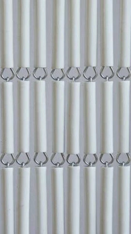 Vliegengordijn Hulzen Wit Recht 100x240cm - Afbeelding 2