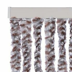 Vliegengordijn Kattenstaart 100x240cm (bruin/grijs/wit) - Afbeelding 2