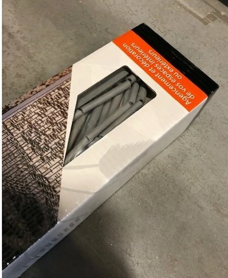 Bamboe Vliegengordijn Taupe-grijs 90x200cm - Afbeelding 2