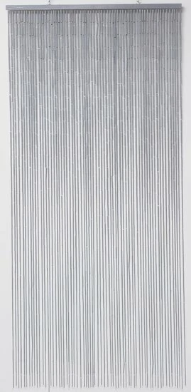 Bamboe Vliegengordijn Grijs 90x200cm - Afbeelding 2