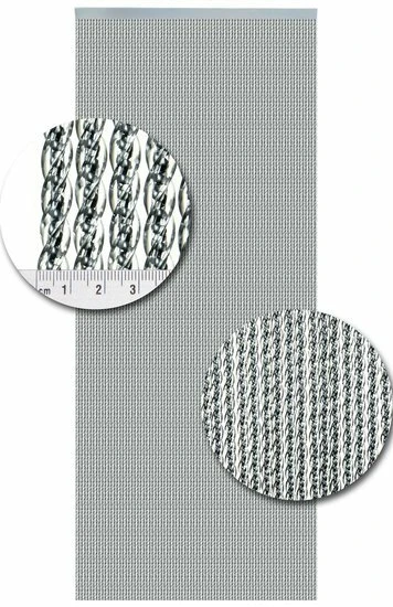 Vliegengordijn Luxe Venetiƫ Zilver 100x240cm - Afbeelding 2