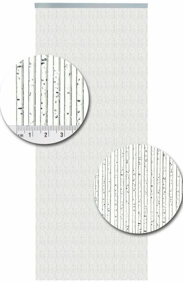 Vliegengordijn Como Glitter Zilver 100x240cm - Afbeelding 2