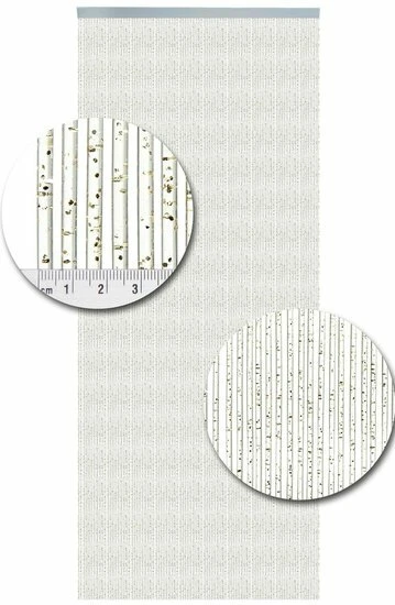 Vliegengordijn Como Glitter Goud 100x240cm - Afbeelding 2