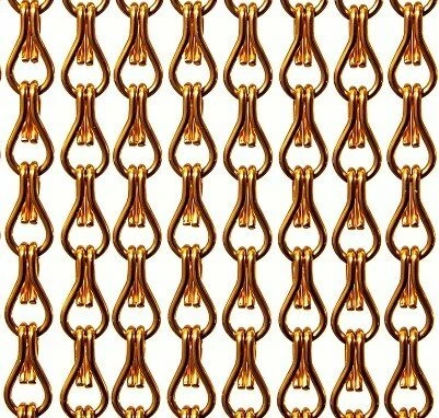 Vliegengordijn Kettingen Oranje Glans 100x240cm