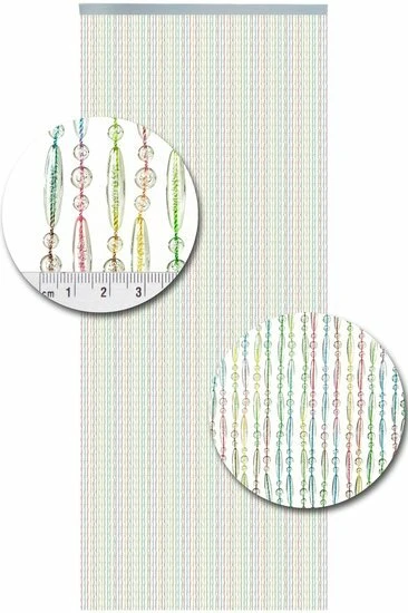 Vliegengordijn Kralen Multi Color 90x210cm - Afbeelding 2