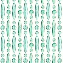 Vliegengordijn Kralen Turquoise Transparant 90x210cm