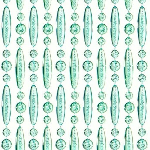 Vliegengordijn Kralen Turquoise Transparant 90x210cm