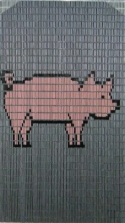 Vliegengordijn Op Maat: Varken (kant En Klaar)