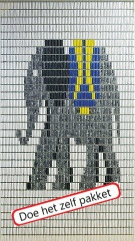 Vliegengordijn Bouwpakket Olifant 90x210cm