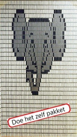 Vliegengordijn Bouwpakket Olifantskop 90x210cm