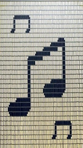 Vliegengordijn Bouwpakket Muzieknoten 90x210cm