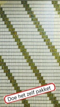 Vliegengordijn Bouwpakket 4 Diagonale Strepen 90x210cm