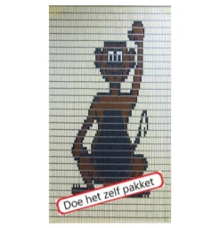 Vliegengordijn Bouwpakket Aap 90x210cm