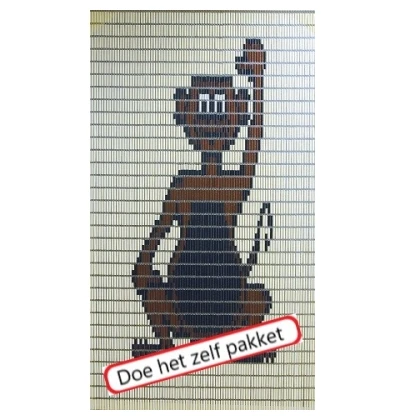Vliegengordijn Bouwpakket Aap 90x210cm