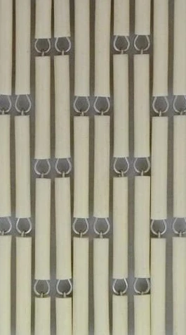 Vliegengordijn Op Maat: Hulzen Verspringen Creme (kant En Klaar) - Afbeelding 2