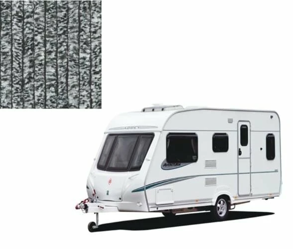 Vliegengordijn Caravan Zwart/wit 56x180cm