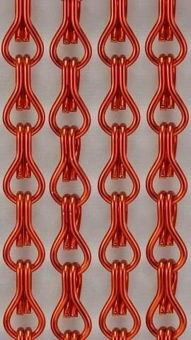 Vliegengordijn Kettingen Rood Glans 100x240cm - Afbeelding 2