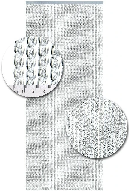 Vliegengordijn Luxe Venetiƫ Wit 100x240cm - Afbeelding 2