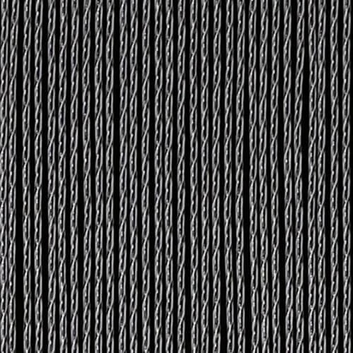 Vliegengordijn Luxe Bali Zwart-transparant 100x240cm