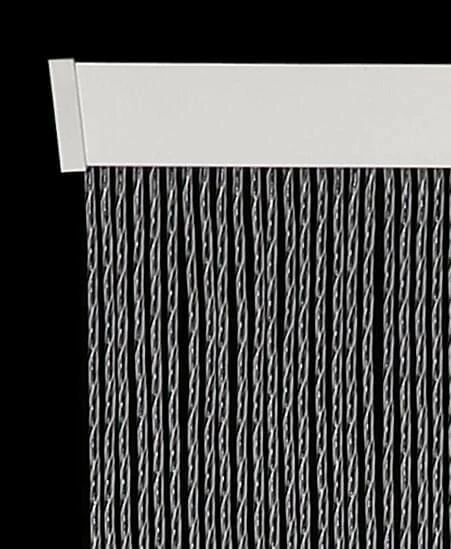 Vliegengordijn Luxe Bali Zwart-transparant 100x240cm - Afbeelding 3