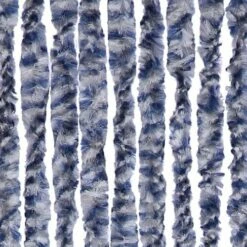 Vliegengordijn Kattenstaart 100x240cm (blauw/grijs/wit)
