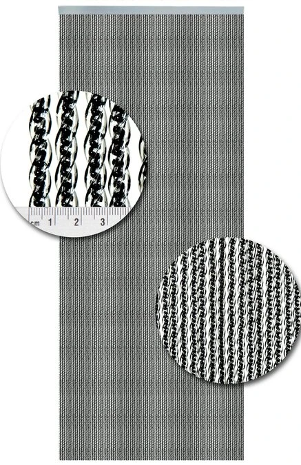 Vliegengordijn Luxe Venetiƫ Zwart 100x240cm - Afbeelding 2