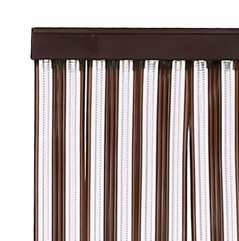 Vliegengordijn Pvc Zwaar Donkerbruin 100x220cm - Afbeelding 2