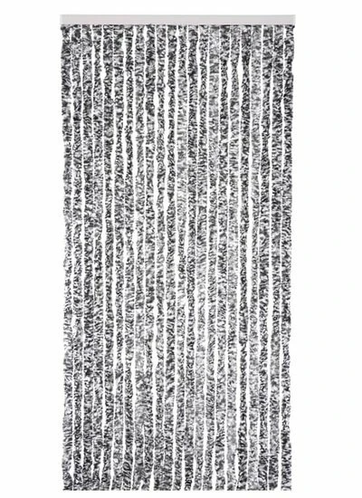Vliegengordijn Kattenstaart 90x220cm (grijs/zwart/wit) - Afbeelding 3