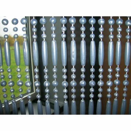 Vliegengordijn Kralen Perla Grijs 90x220cm (90 Strengen) - Afbeelding 3