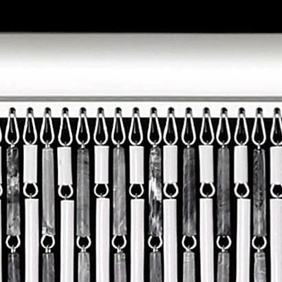 Vliegengordijn Hulzen Wit/grijs 90x210cm - Afbeelding 2