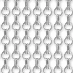 Vliegengordijn Kettingen Zilver Mat 90x210cm