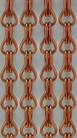 Vliegengordijn Kettingen Bruin Glans 90x210 Cm - Afbeelding 2