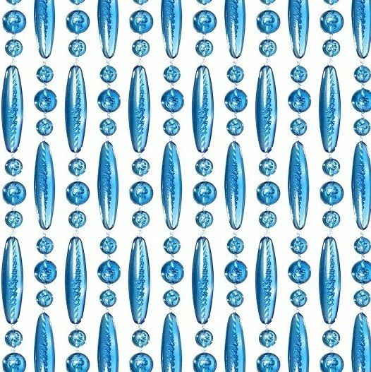 Vliegengordijn Kralen Transparant Blauw 90x210cm