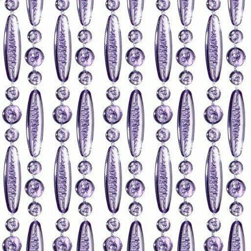 Vliegengordijn Kralen Paars Transparant 90x210cm