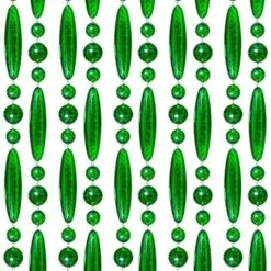 Vliegengordijn Kralen Groen Transparant 90x210cm