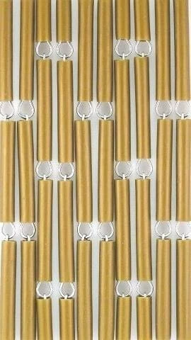 Vliegengordijn Op Maat: Hulzen Verspringen Goud (kant En Klaar) - Afbeelding 2