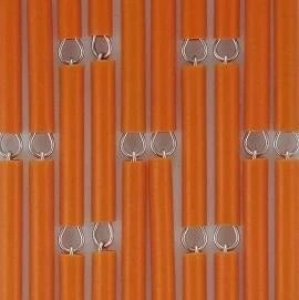 Vliegengordijn Op Maat: Hulzen Verspringen Oranje (kant En Klaar)