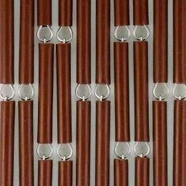 Vliegengordijn Op Maat: Hulzen Verspringen Bruin (kant En Klaar)