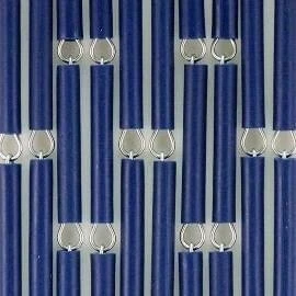 Vliegengordijn Op Maat: Hulzen Verspringen Donkerblauw (kant En Klaar)